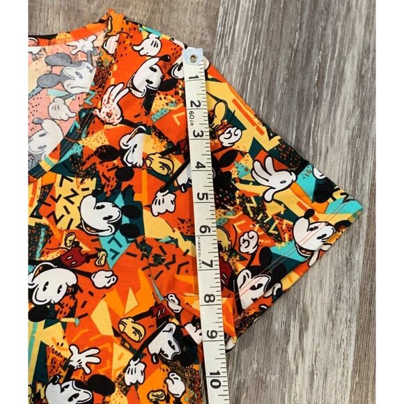 LuLaRoe Womens Shirt Disney Mickey Mouse Size M All Over Print Short Sleeve NEW - Picture 9 of 10
